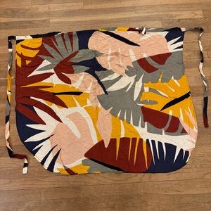 Galeries Lafayette multicolor swim wrap with button ties – one size
 b66